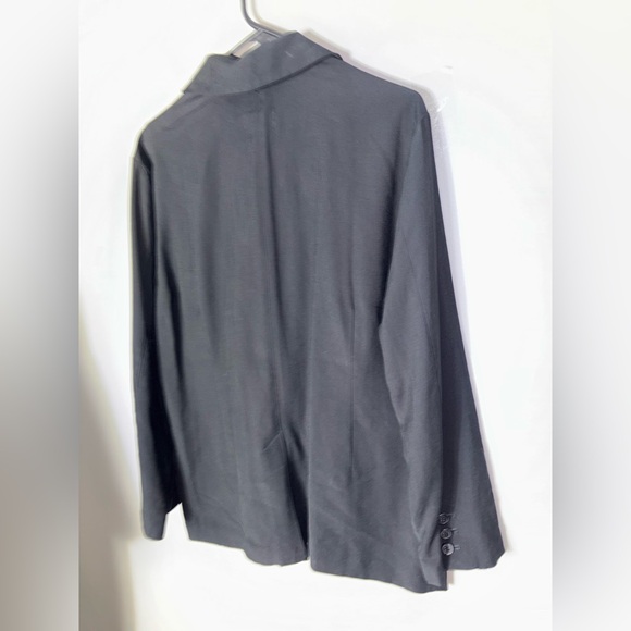 Open edit relaxed fit Black Button Closure Long Sleeve V-Neck Blaze SZ S - Picture 6 of 16